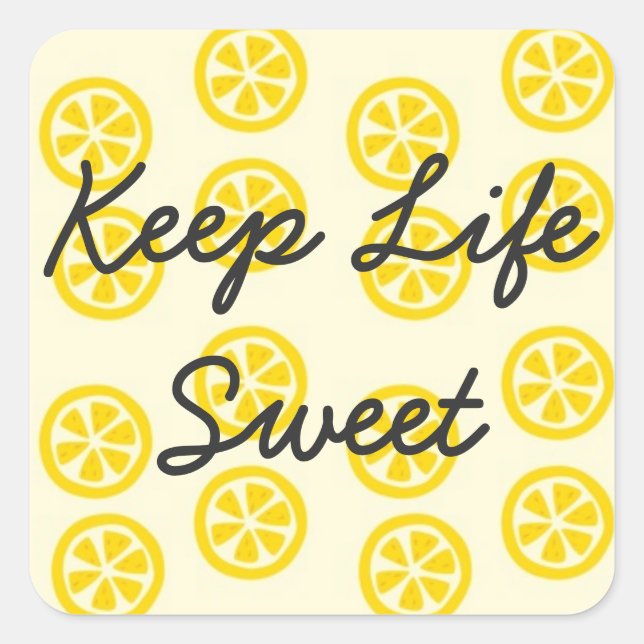Sweet Lemon Stickers (Vorderseite)