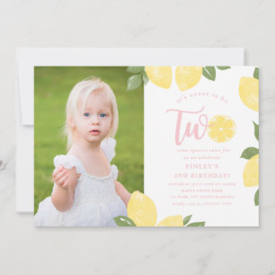 Sweet Lemons Invitation 2e anniversaire
