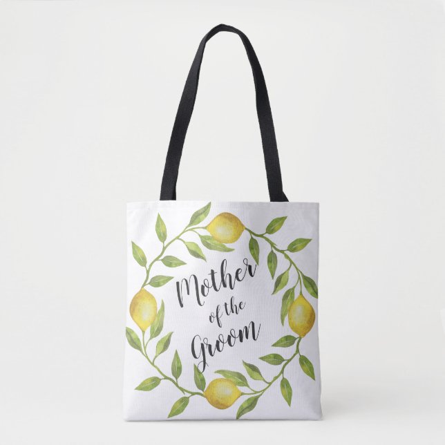 Sweet Lemons Wreath Gift Mother of the Groom Tasche (Vorderseite)