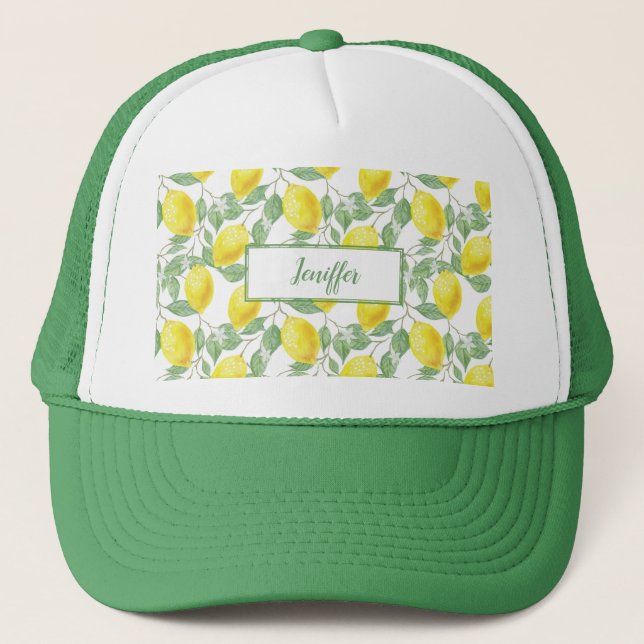 Sweet lemons yellow summer.                      truckerkappe (Vorderseite)