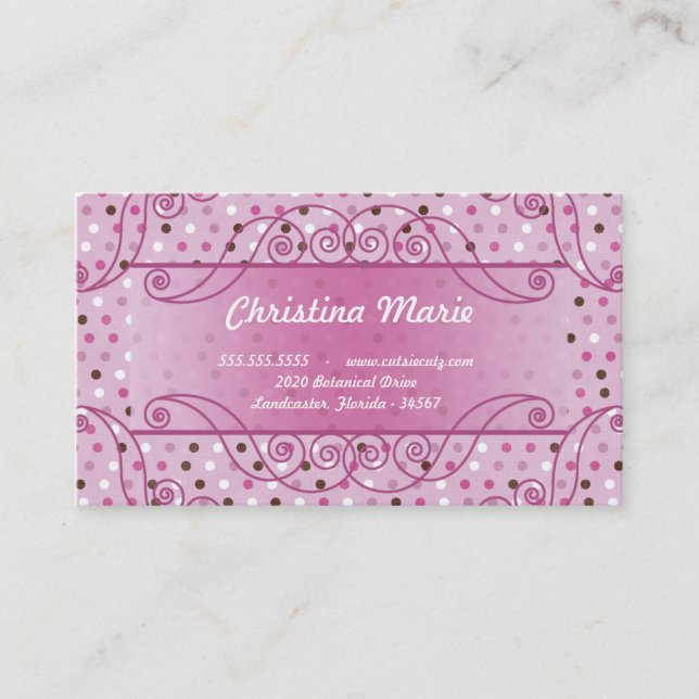 Sweet Liebe Business Cards Visitenkarte (Vorderseite)