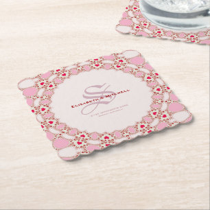 Sweet Liebe Hearts Lace Special Event Untersetzer