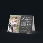 Sweet Liebe Holiday Foto Grußkarte Feiertagskarte<br><div class="desc">Sweet Liebe Foto Grußkarte von Orabella Prints. Bitte ersetzen Sie das Template Foto vor dem Kauf durch ein eigenes Bild.</div>