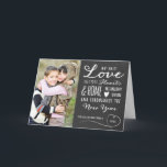 Sweet Liebe Holiday Foto Grußkarte Feiertagskarte<br><div class="desc">Sweet Liebe Foto Grußkarte von Orabella Prints. Bitte ersetzen Sie das Template Foto vor dem Kauf durch ein eigenes Bild.</div>