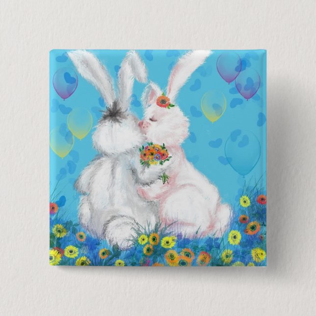 Sweet Liebe - Kiss - Hug Button (Vorderseite)