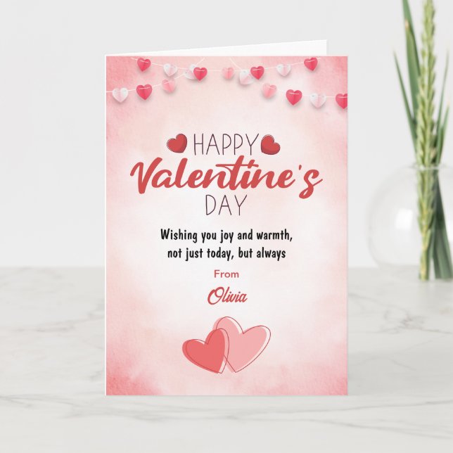 Sweet Liebe Moments Valentinstag Grußkarte Dankeskarte (Vorderseite)