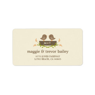 Sweet Liebe Wedding Address Labels Adressaufkleber