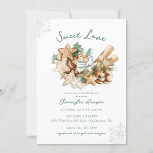 Sweet Liebe Winter Holiday Bridal Dusche Einladung