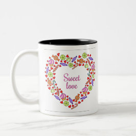 Sweet Liebe Zweifarbige Tasse