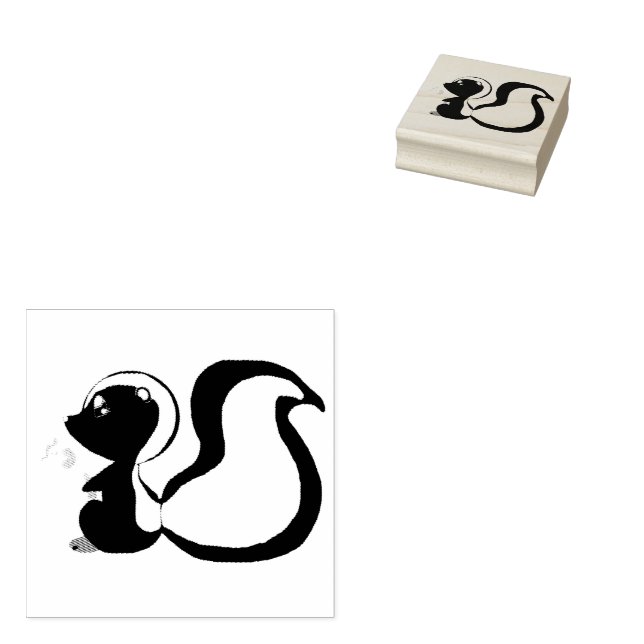Sweet Lil Skunk Briefmarke Gummistempel (Stempel)