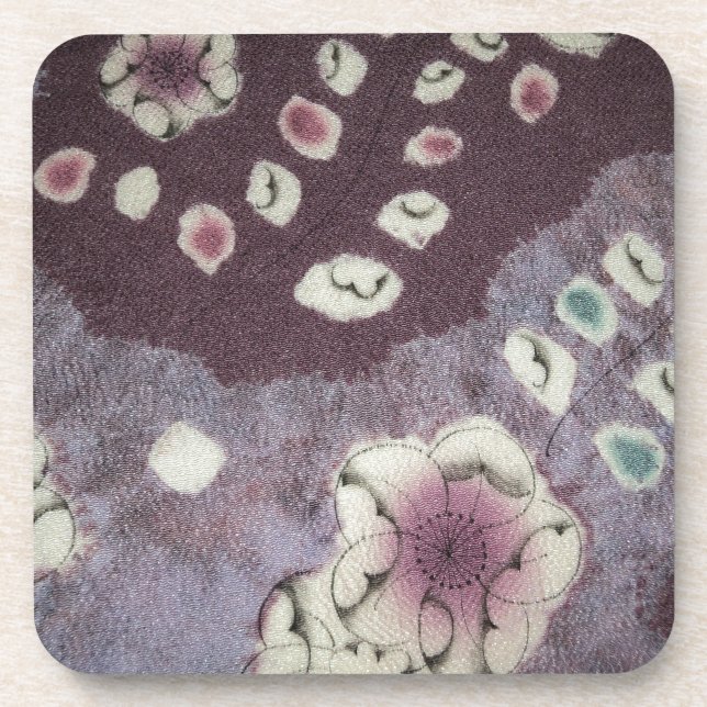 Sweet Lila Kimono Fabric Untersetzer (Vorderseite)
