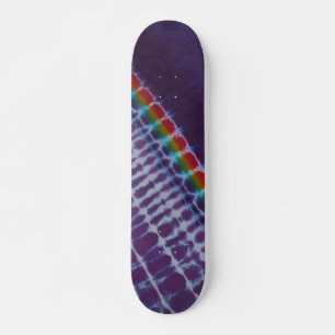 Sweet Lila Stripe Gefärbte Krawatte Skateboard