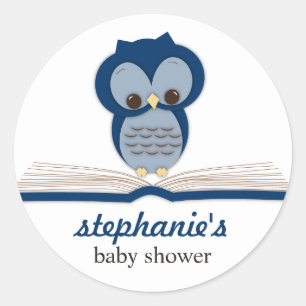 Sweet Little Baby Book Boy Owl Gefallen Sticker