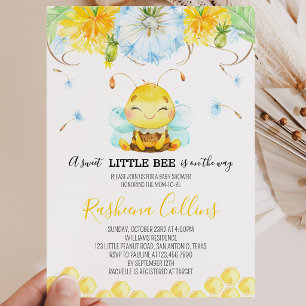 Sweet Little Bee Baby Dusche Einladung