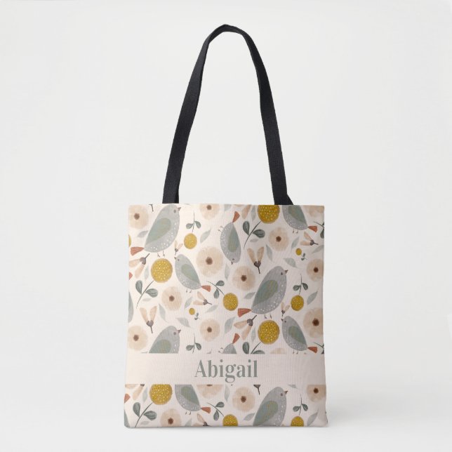 Sweet Little Birds Tote Bag Tasche (Vorderseite)
