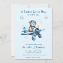 Sweet Little Boy on Way Baby Shower
