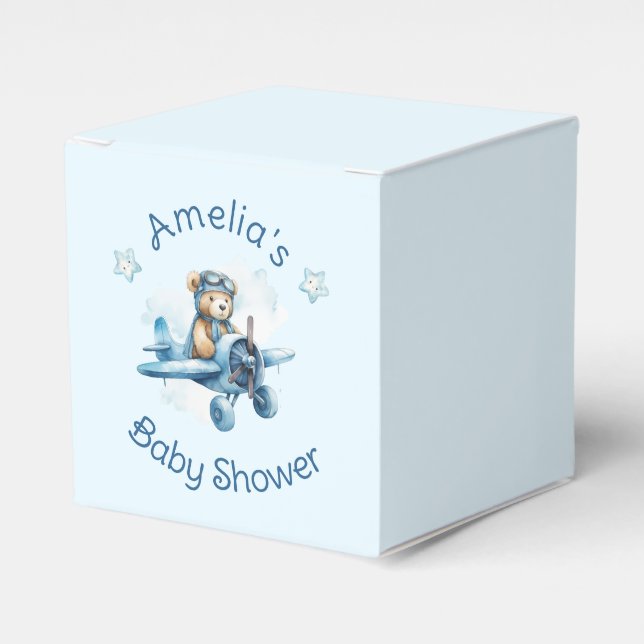 Sweet Little Boy on Way Baby Shower Geschenkschachtel (Vorderseite)