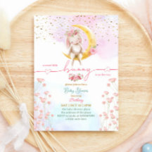 Sweet Little Bunny Baby Girl Dusche