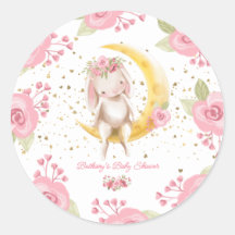 Sweet Little Bunny Baby Girl Dusche