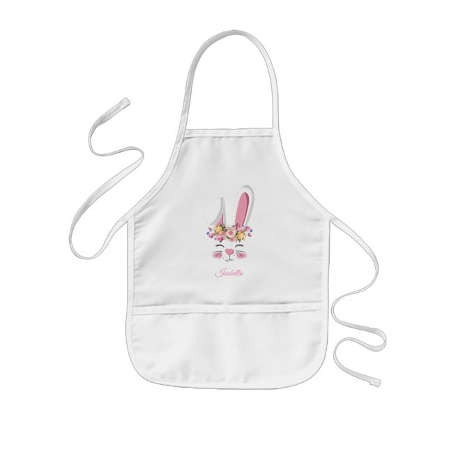 Sweet Little Bunny 🐰 Gesicht Kinderschürze (Vorne)