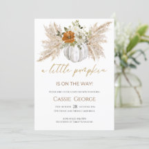 Sweet Little Citrouille Baby shower Invitation