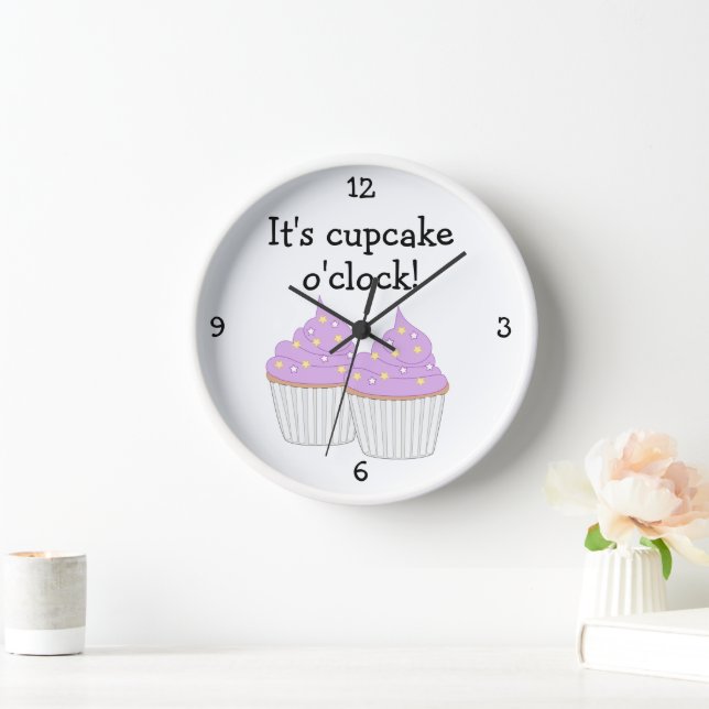Sweet Little Cupcake - Food-Grafik Uhr (Zuhause)