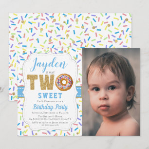 Sweet Little Donut Boys Invitations 2e anniversair