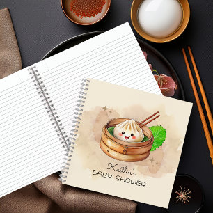 Sweet Little Dumpling Kwai Baby Shower Guest Book Notizbuch