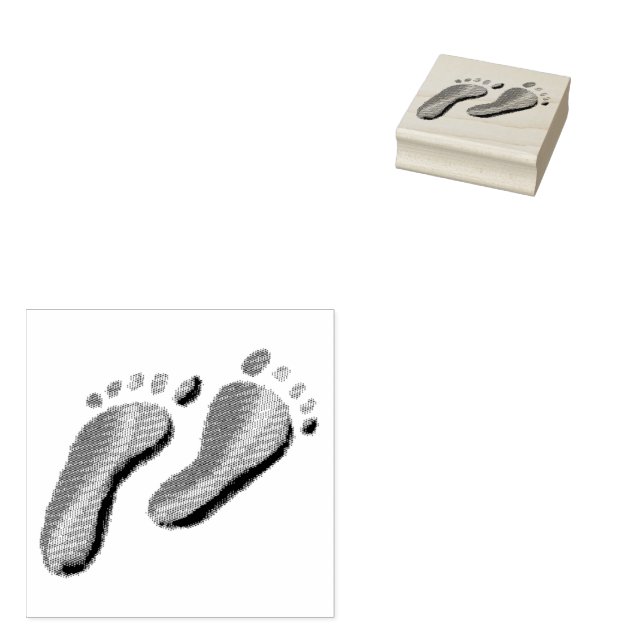 Sweet Little Feet Rubber Briefmarke Gummistempel (Stempel)