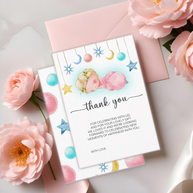 Sweet Little Girl Baby Dusche Danke Karte (Von Creator hochgeladen)