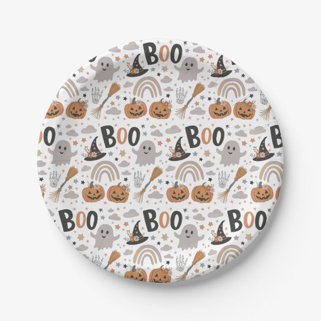 Sweet Little Halloween boo is on the way Pappteller (Vorderseite)