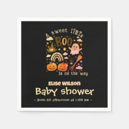Sweet Little Halloween boo is on the way Serviette