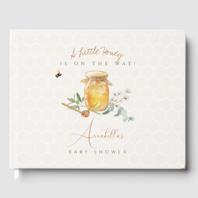 Sweet Little Honey Baby Dusche Gästebuch (Vorderseite)