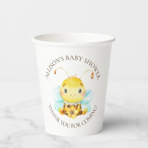 Sweet Little Honey Bee Baby Dusche Danke Clas Pappbecher