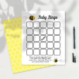 Sweet Little Honey Bee Baby Shower Bingo