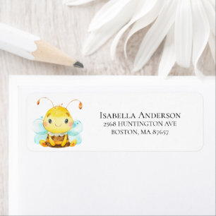 Sweet Little Honey Bee Baby Shower Label
