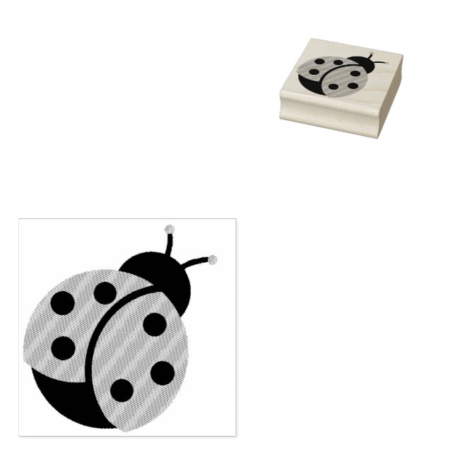 Sweet Little Ladybug Rubber Briefmarke Gummistempel (Stempel)
