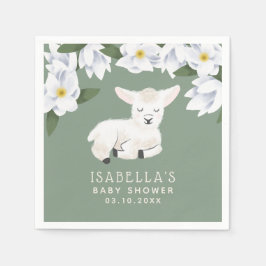 Sweet Little Lamb Baby Dusche Serviette