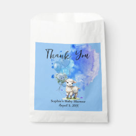 Sweet Little Lamb Blue Hydrangea Balloon Geschenktütchen