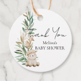 Sweet Little Lamb First Birthday Greenery  Geschenkanhänger