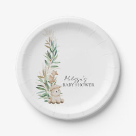 Sweet Little Lamb Greenery Dessert Pappteller