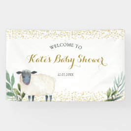 Sweet Little Lamb Greenery Große Banner