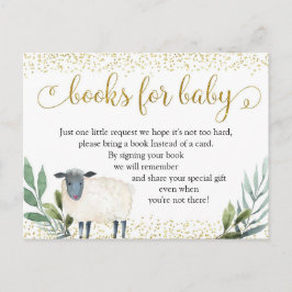Sweet Little Lamb Grünbücher für Baby Einladungspostkarte