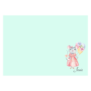 Sweet Little Maus Add Name Wählen Sie Farbe Post-i Post-it Klebezettel