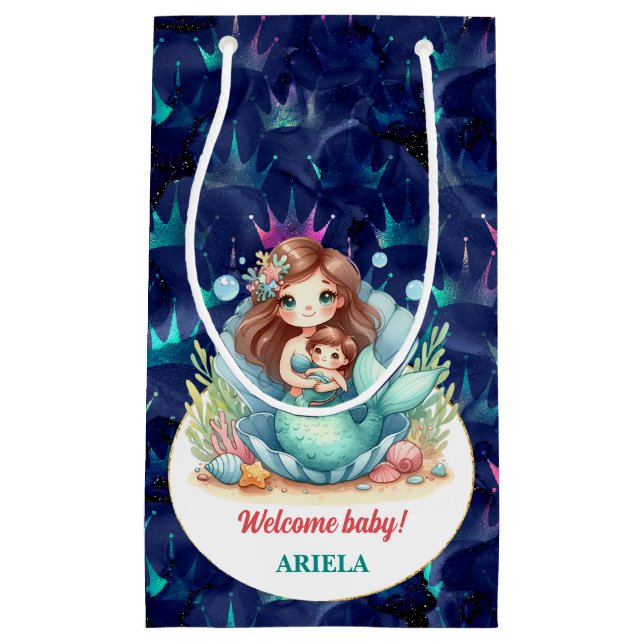 Sweet Little Mermaid Baby Kleine Geschenktüte (Vorderseite)