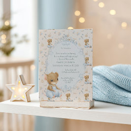 Sweet Little Mouse Baby Shower Invitation Einladung