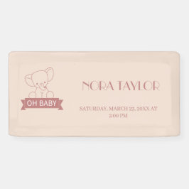 Sweet Little One on Way Banner