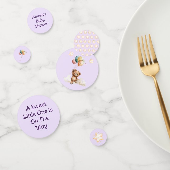 Sweet Little One on Way Lavender Baby Dusche Konfetti (Gruppe)