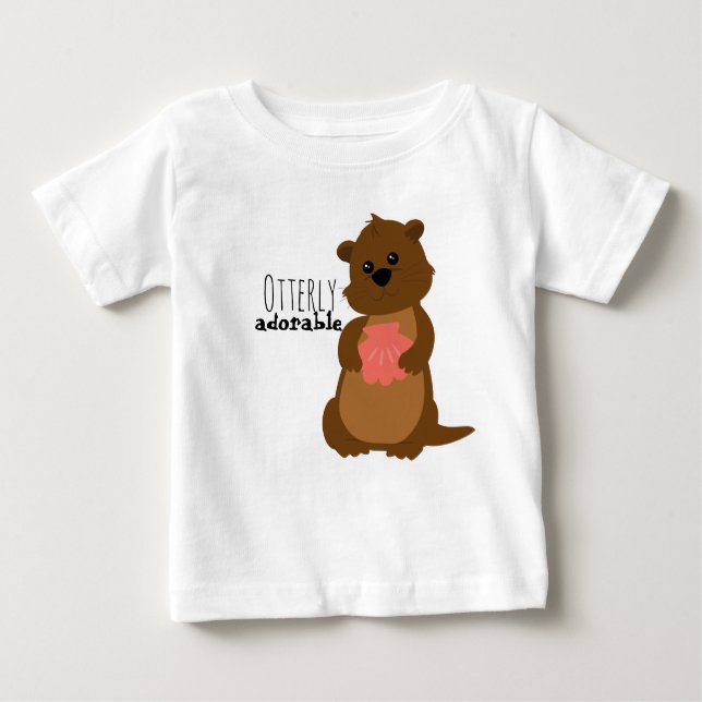Sweet Little Otter tee (Vorderseite)