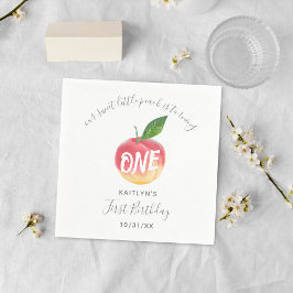 Sweet Little Peach 1. Geburtstag Serviette